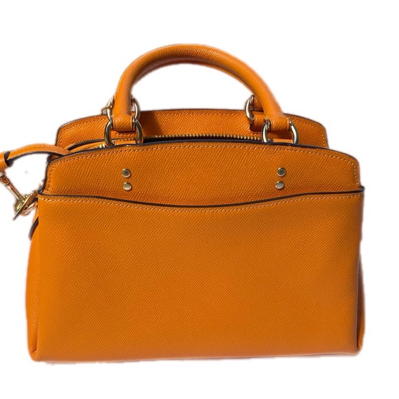 Coach  Orange Leather Lillie Carryall
Handbag/Crossbody - Picture 6 of 12